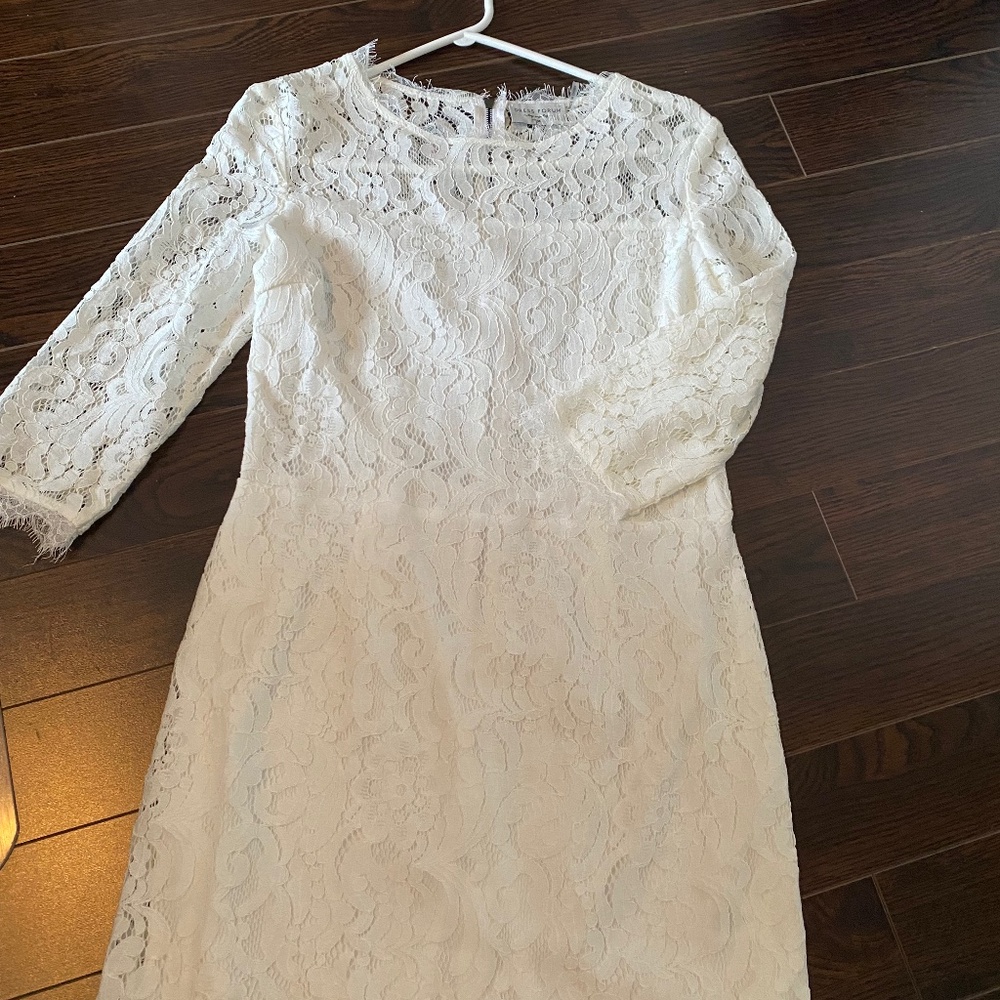 White lace mini dress from 1861